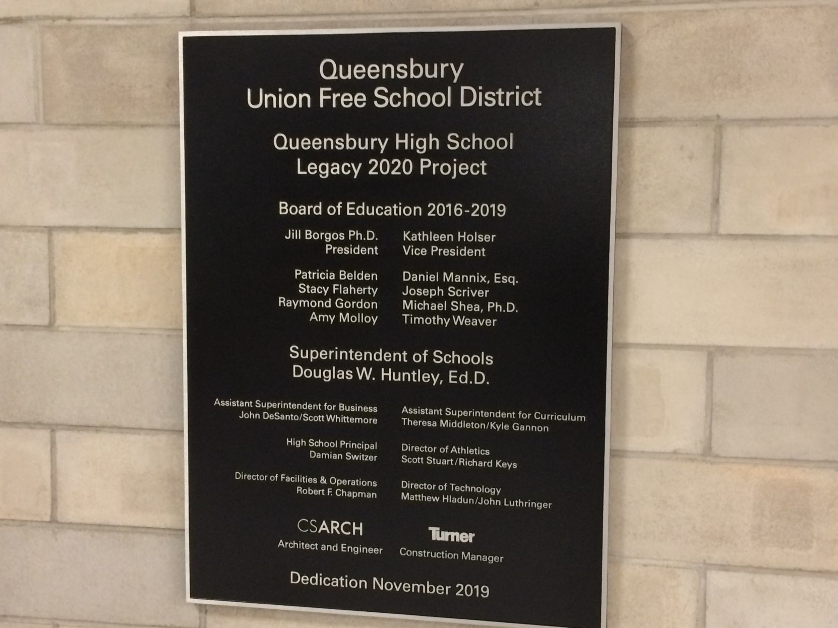 Queensbury High School renovation project